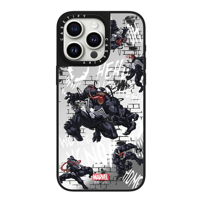 Venom Pattern Mirror Case with MagSafe