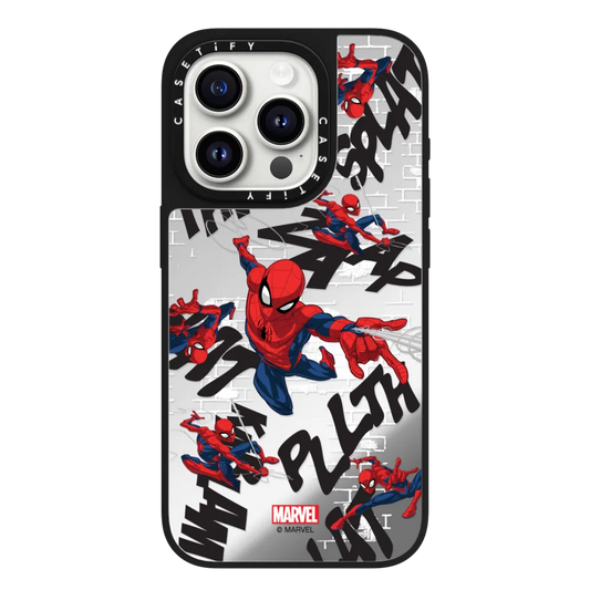 Spider-Man Pattern Mirror Case with MagSafe