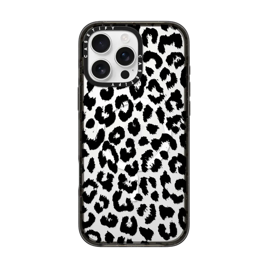 Black Transparent Leopard Print with Magsafe